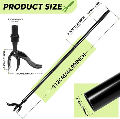 Manual Weed Puller Tool - Reinforced 4-Claw Steel Head - Updated Version Efficient Weed Remover
