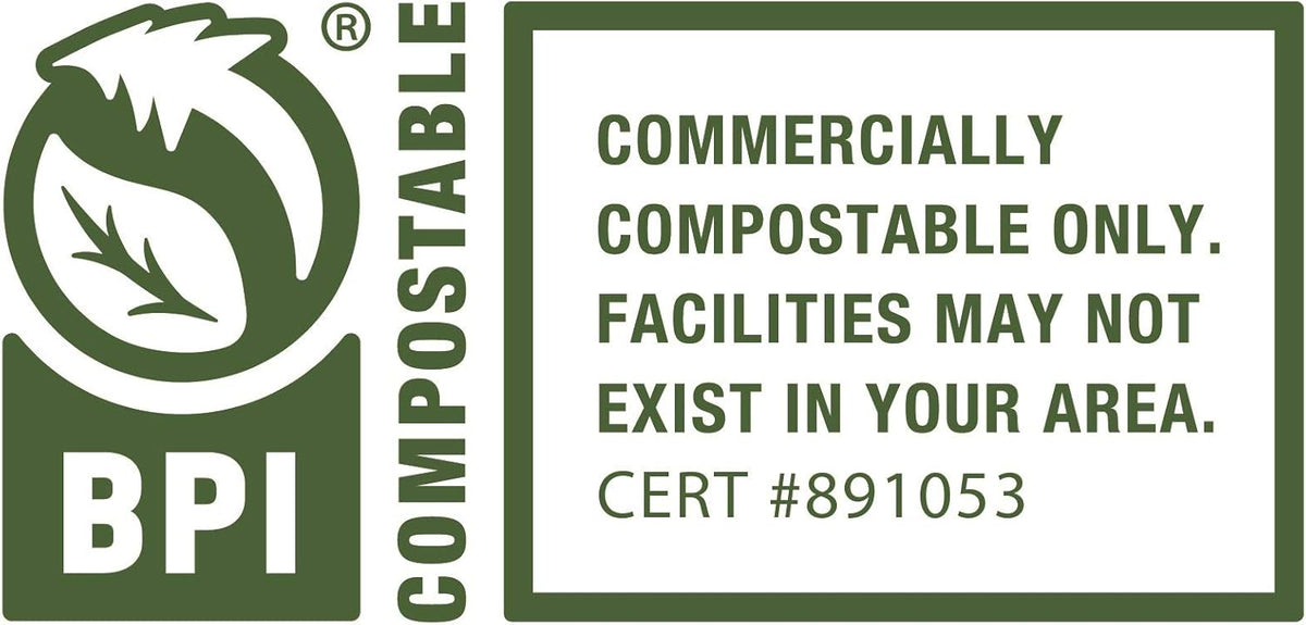BioBag USA 100% Certified Compostable Lawn & Leaf Yard Waste Bags, 33 Gallon, Large Capacity and