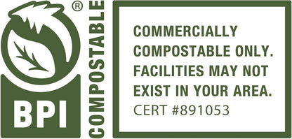 BioBag USA 100% Certified Compostable Lawn & Leaf Yard Waste Bags, 33 Gallon, Large Capacity and