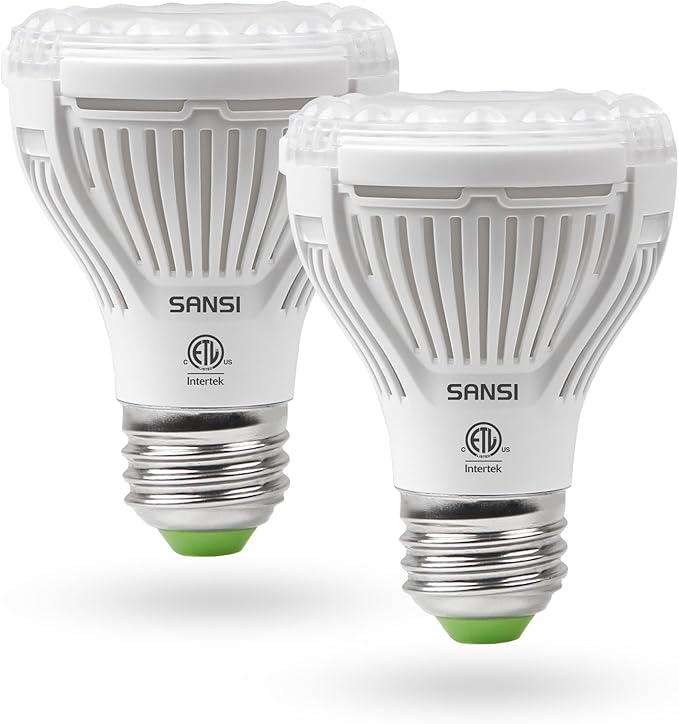 SANSI LED Grow Light Bulb for Seeds and Greens, Full Spectrum 10W Grow Light (150 Watt Equiv) with