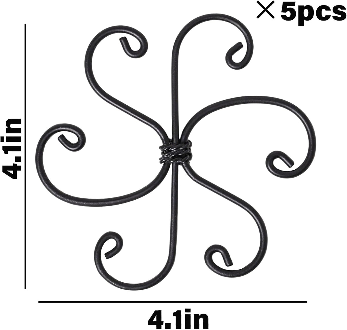 Monstera Plant Support Hook - 4.1x4.1IN 5PCS, Durable Adjustable Stem Support System, Gentle