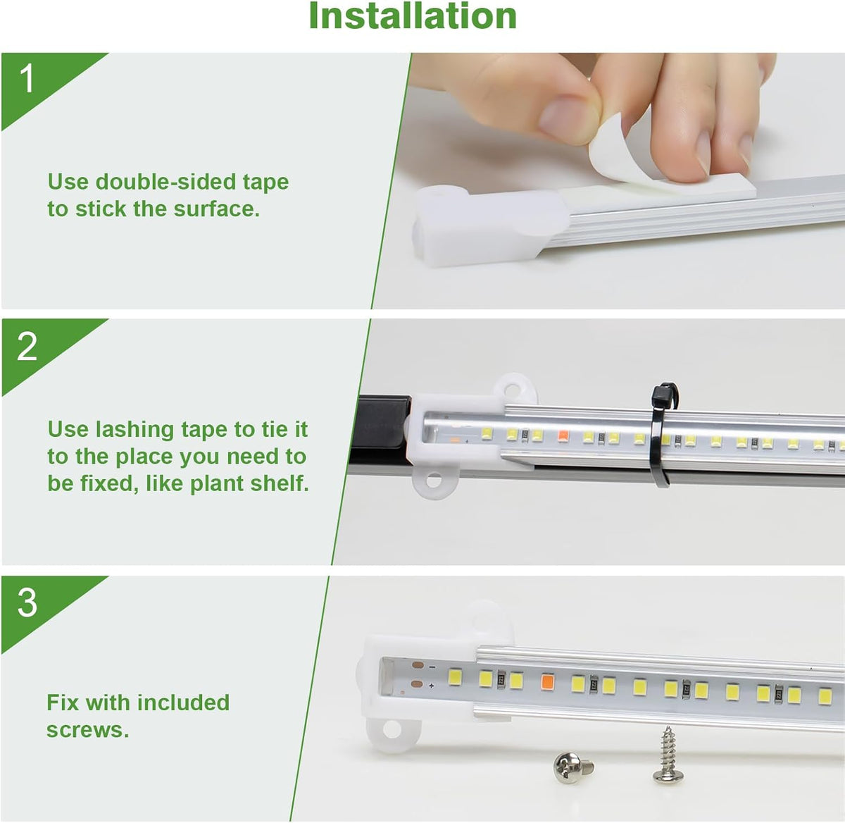 Wiaxulay Grow Lights for Indoor Plants, Full Spectrum 6000K Plant Light for Indoor Plants, LED Grow