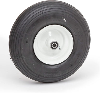 Pneumatic Replacement Wheel | 13.6" Tire for Wagon, Nursery Cart, Wheelbarrow | 4.00-6 Wheel Size |