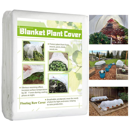 Vocray Frost Cloth Plant Freeze Protection, 7x25 Ft Floating Row Cover