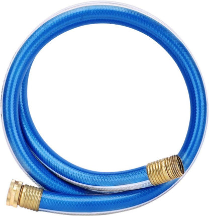Short Leader Blue Garden Hose 3/4 in. x 5 ft.-Kink Free, Leakproof, Flexible -Heavy Duty Durable
