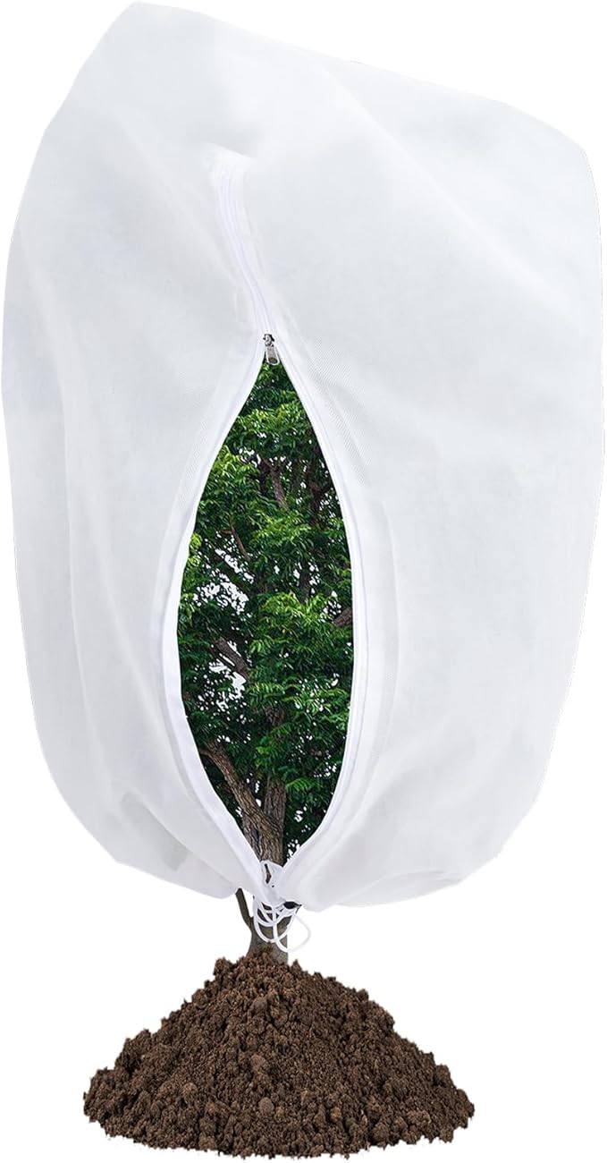 Plant Covers Freeze Protection 78" x 89" 2.2 oz, Large Size Bag Frost Cloth Plants Jacket
