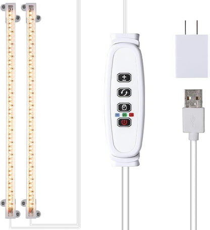 LED Grow Light Strips, 13 Inches Grow Lights for Indoor Plants Full Spectrum 3500K, 96 LEDs Plant
