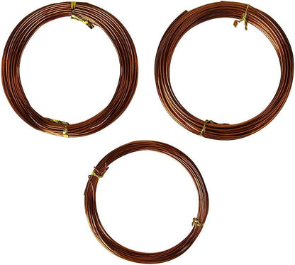 Quality Bronze Long Lasting Bonsai Training Wire Set of 3 Sizes - 1.0mm, 1.5mm, 2.0mm, Corrosion