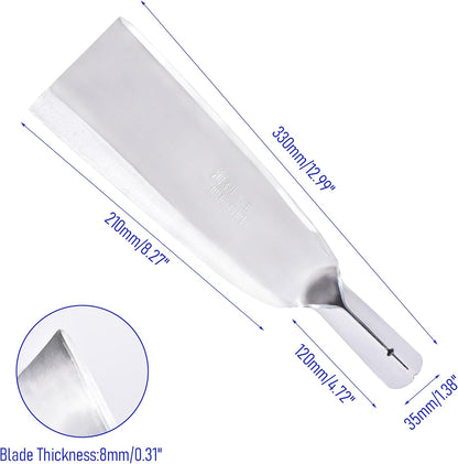 1pce 330mm/12.99in Stainless Steel Billhook Brush Clearing Sickle for Grass,Weeding Tools for