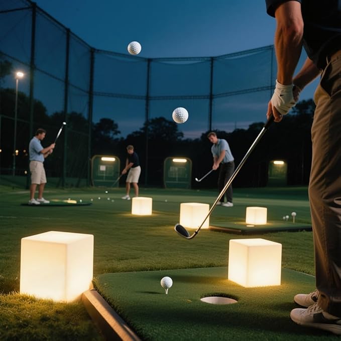 8-in Solar Cube Light Outdoor Waterproof, 16 Colors Illuminate Cube Floor Lamp, Dimmable Glowing
