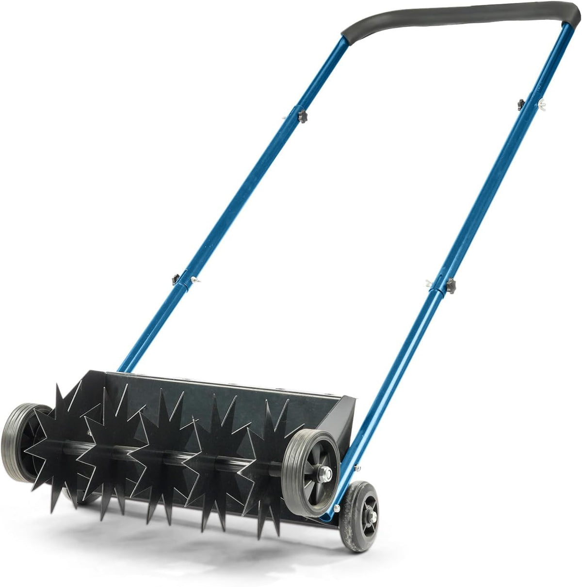 VINGLI Lawn Aerator, 19-Inch Heavy Duty Push Spike Aerator with 4 Wheels, Easy-to-Assemble, 45''