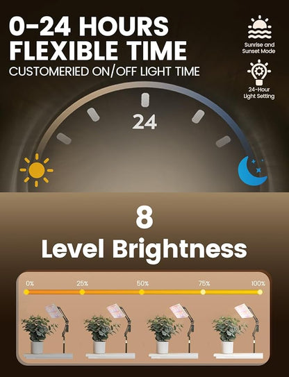 Grow Lights for Indoor Plants, [Smart APP & Expansive 2x2 Ft Coverage] Genuine 48Watt LED Full