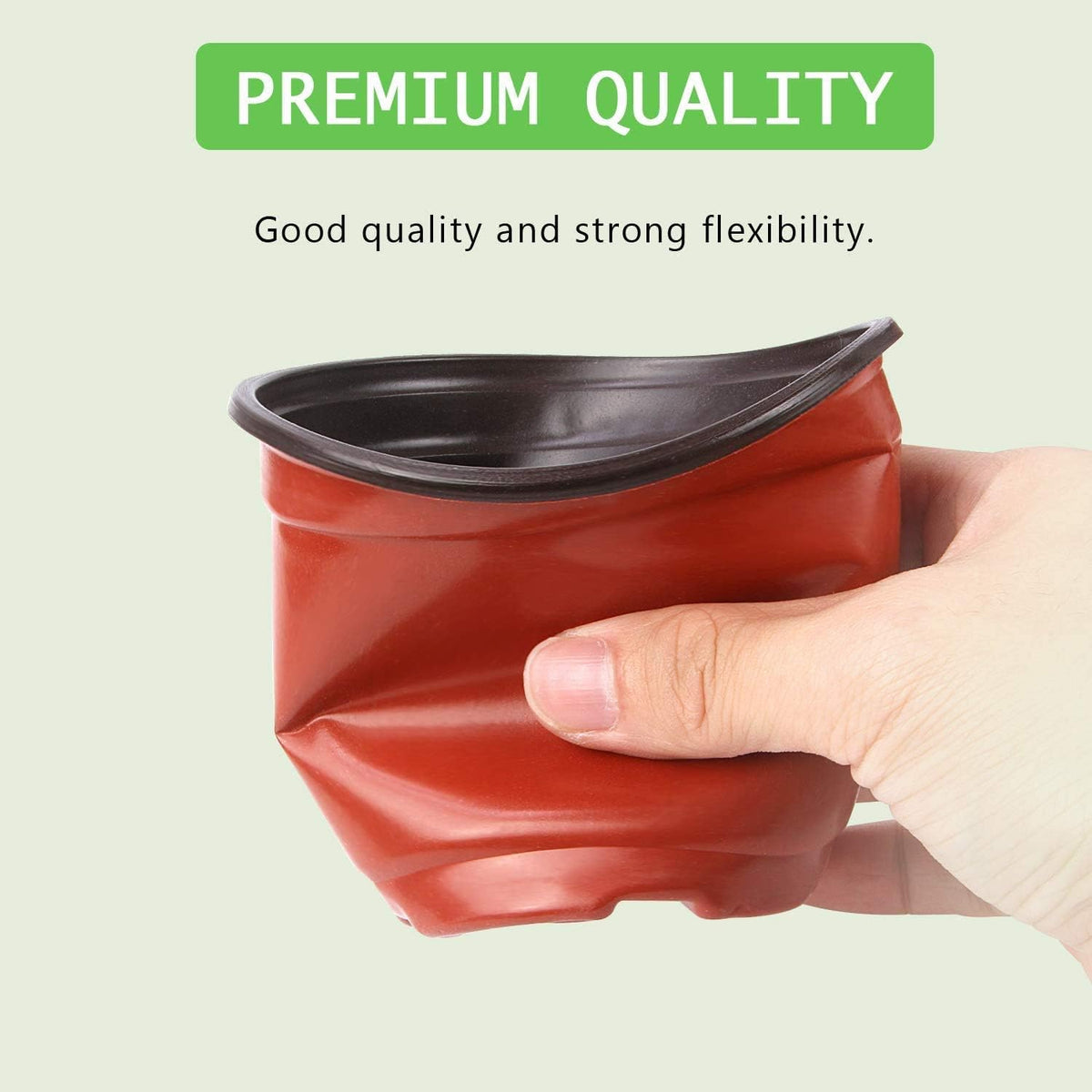 Augshy Plant Pots,40 Pcs 4" Plastic Plant Nursery Seed Starting Pots Nursery Pots for Succulent