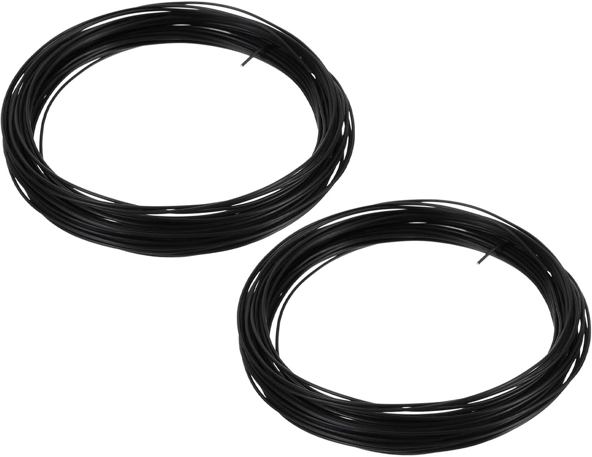 PATIKIL 1.0mm Bonsai Training Wire, 2 Rolls Floral Wire Stems Anodized Aluminum Tree Wire 65.6 Feet