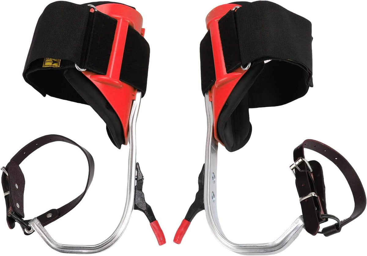 Tree Climbing Spikes Kit Aluminum Alloy Adjustable Tree Climbing Equipment with Anti Slip Pedal for