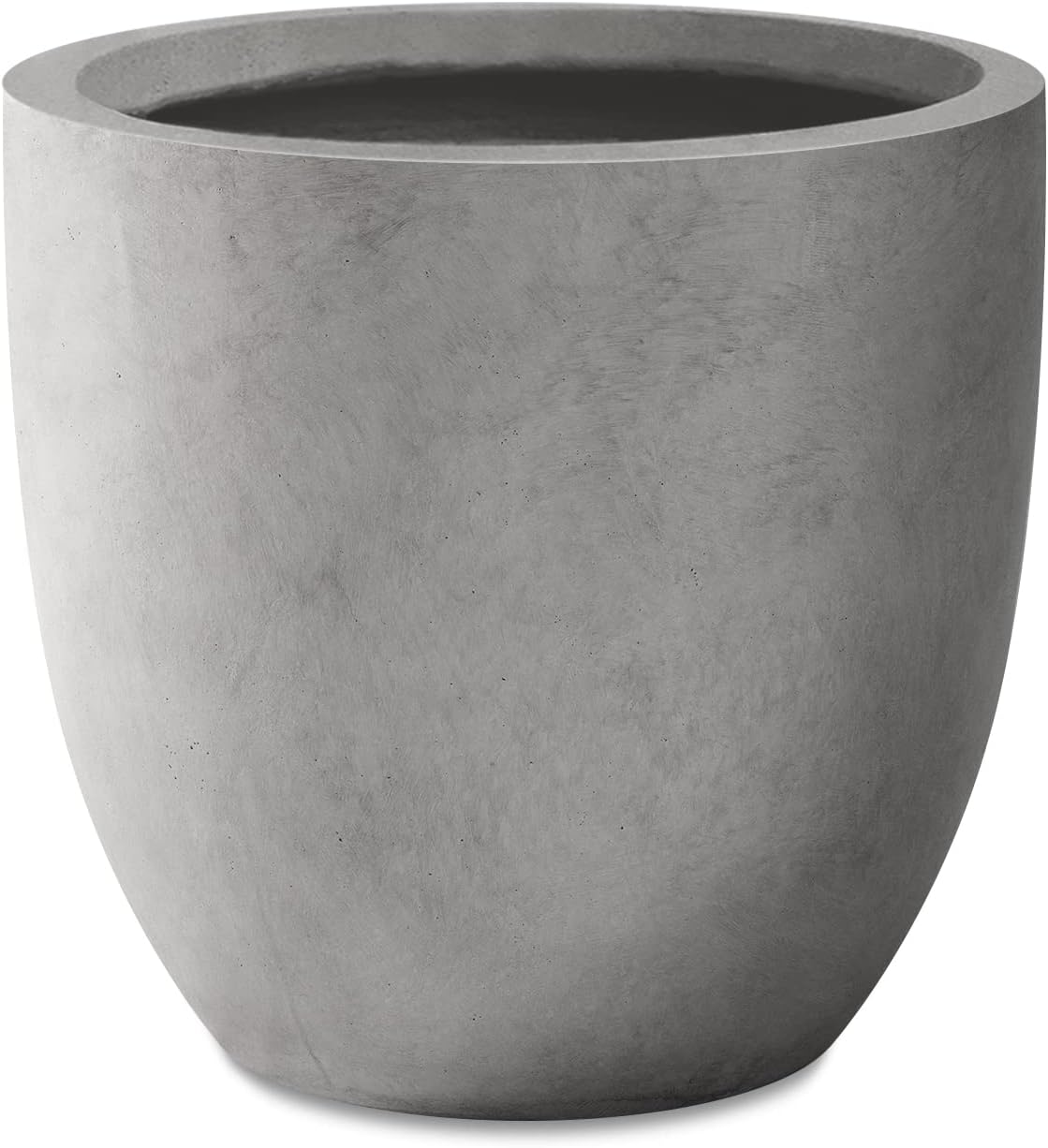 Kante 16.5" Dia Round Concrete Planter, Large Outdoor Modern Indoor Decorative Plant Pots with