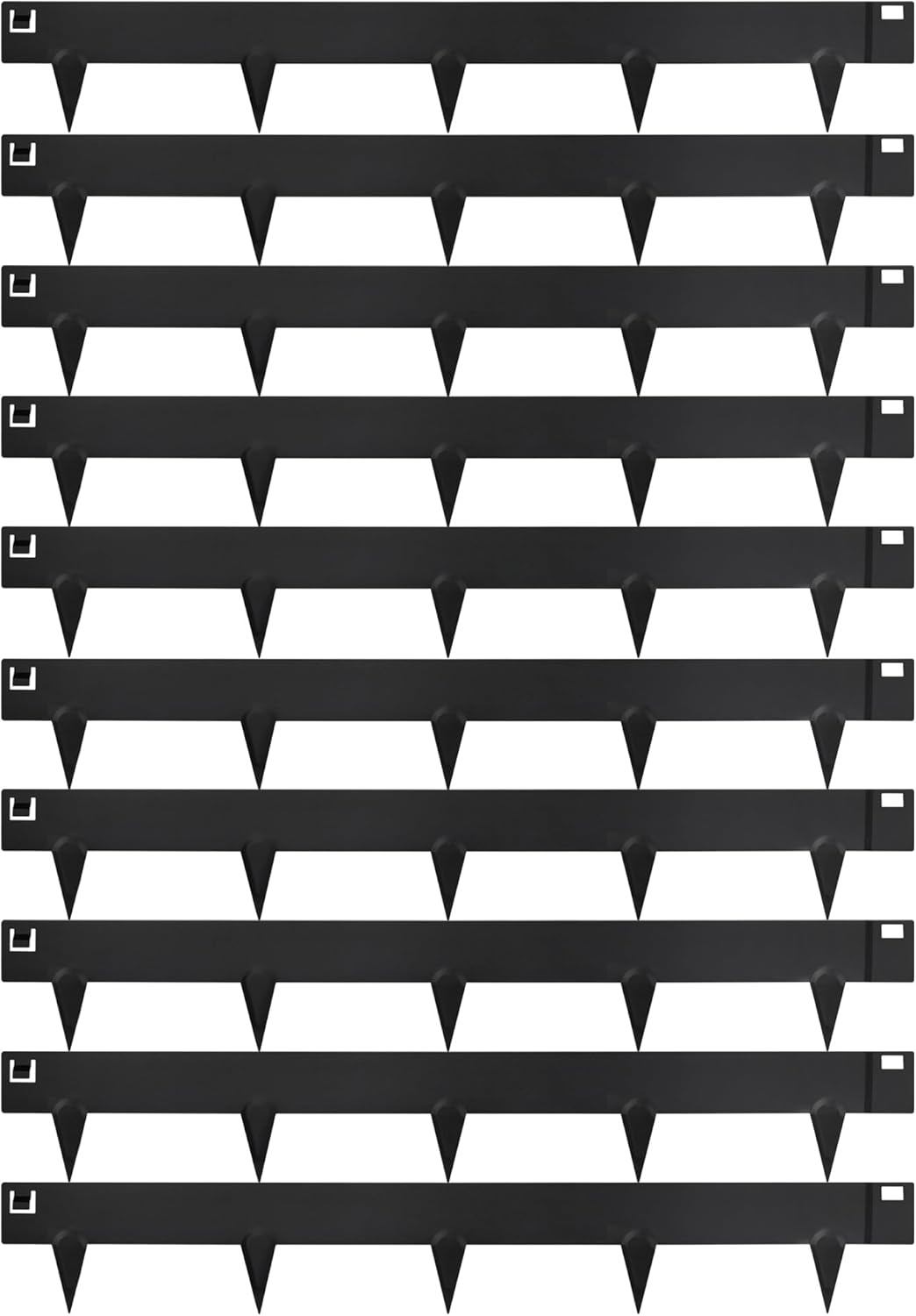 Worth Garden 10-Pack (34Ft Total) Galvanized Steel Landscape Lawn Edging - 6 in. H Bendable Metal