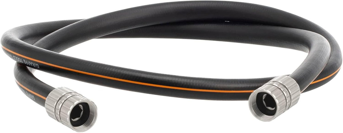 Giraffe Tools Leader Hose 5ft x 5/8", Custom Length, Heavy Duty, No Kink, Flexible, Rubber Garden