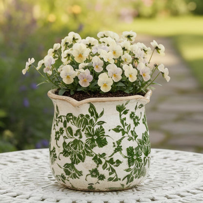 Xiaan Jiaju Tuscan Ceramic Plant Pots, Vintage Planter & Vase with Drainage