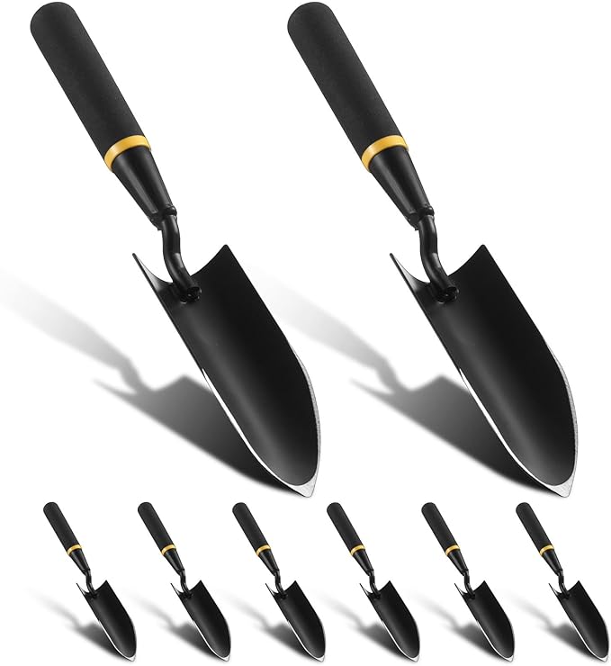 8 Garden Trowel Heavy Duty Garden Hand Shovel Tool Carbon Steel Trowel for Digging Metal Hand