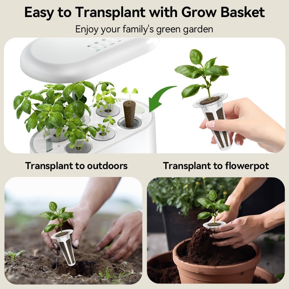 inbloom Herb Seed Pods Kit for AeroGarden, 7-Pods with Basil, Cilantro, Parsley Seed Hydroponic