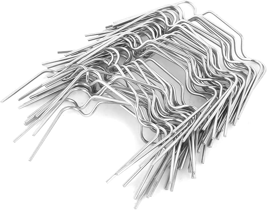 Mumusuki 50 Pack Stainless Steel Greenhouse Clips, Rust Proof Spring Clamps for Plexiglass Panels