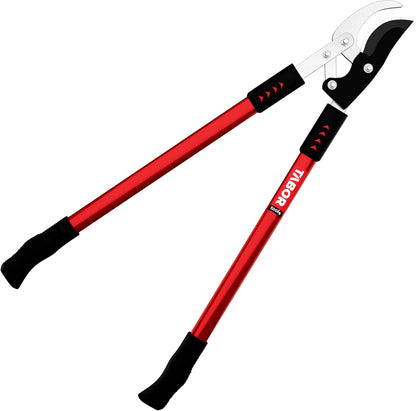 TABOR TOOLS GG11A Bypass Lopper with Compound Action, 30 Inch Tree Trimmer, Branch Cutter with ⌀ 1