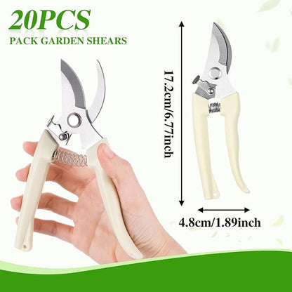 20 Garden Flower Shears Pruning Scissors Heavy Duty Plant Scissors Trimming Garden Clippers Hand