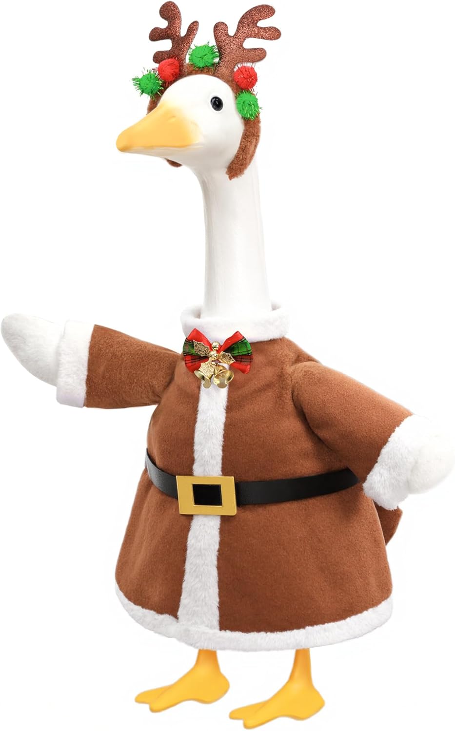 Christmas Porch Goose Outfit for Large 23" High Cement or Plastic Goose Statue, Yard Goose Cloths