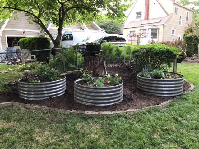 A ANLEOLIFE 12-Pack 4X4X1.5ft & 6X2X1.5ft & 81x81x18 in Deep Root Galvanized Raised Garden Beds