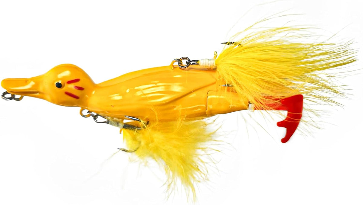 Duck Lures for Bass Fishing, Realistic Topwater Baby Duckling Baits Floating Artificial Hard