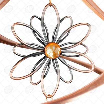 Red Carpet Studios The Original Helix Cosmix Wind Spinner Hand-Crafted Copper Plated Spiral