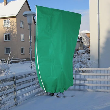 2 Pack Winter Plant Covers with Zipper & Drawstring, 31.5"×47.2" Frost Protection Bags for Outdoor
