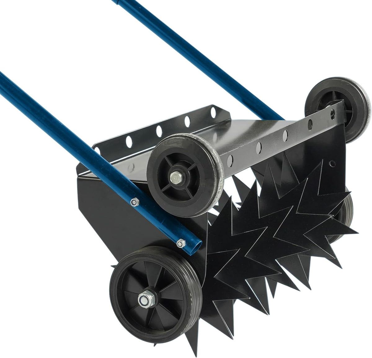 VINGLI Lawn Aerator, 19-Inch Heavy Duty Push Spike Aerator with 4 Wheels, Easy-to-Assemble, 45''