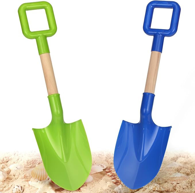 Dilabnba Beach Sand Toys Shovels for Kids Adults, 16inch/40cm Toddler Garden Beach Sand Spade