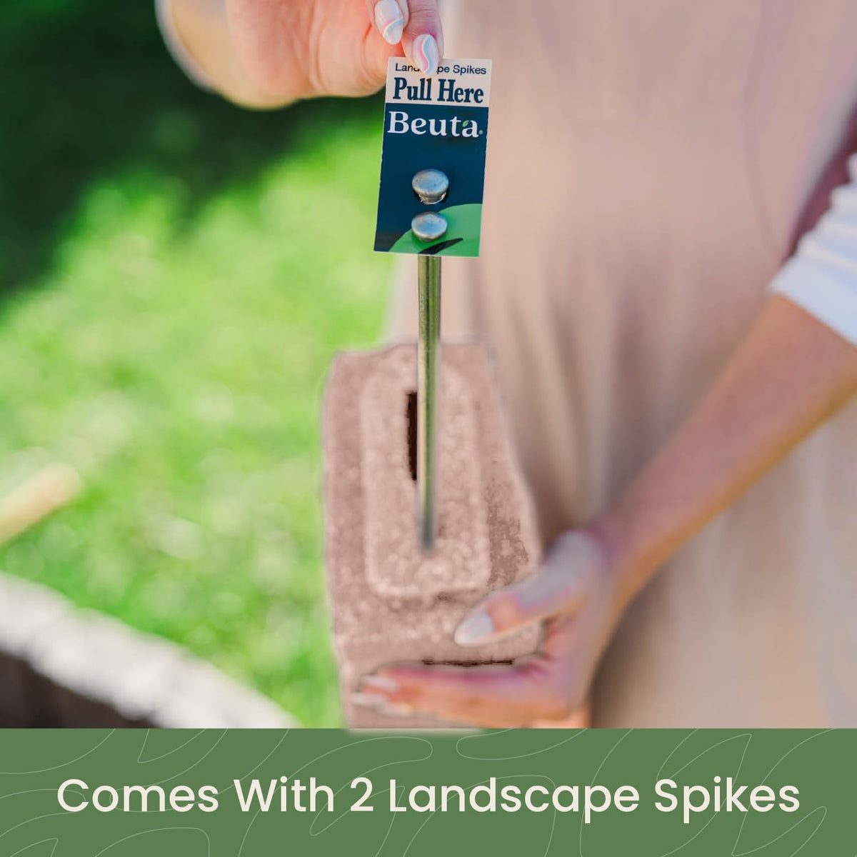 Beuta Landscape Edging | Garden Edging Border | Faux Stone Blocks for Lawn Edging, Flower Beds &