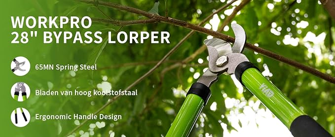 YIAD Loppers for Tree Trimming, Garden Shears Set-Heavy Duty Branch Cutter Pruning Shears Set