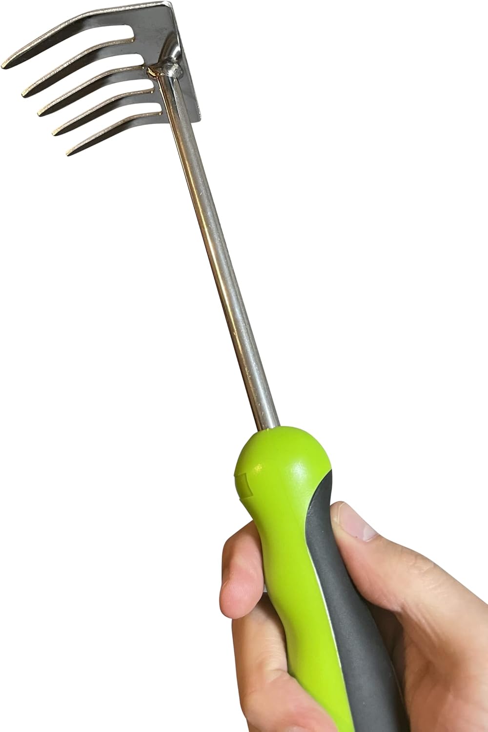 Garden Guru Stainless Steel Hand Rake Cultivator Tiller Tool - Stainless Steel for Ultimate