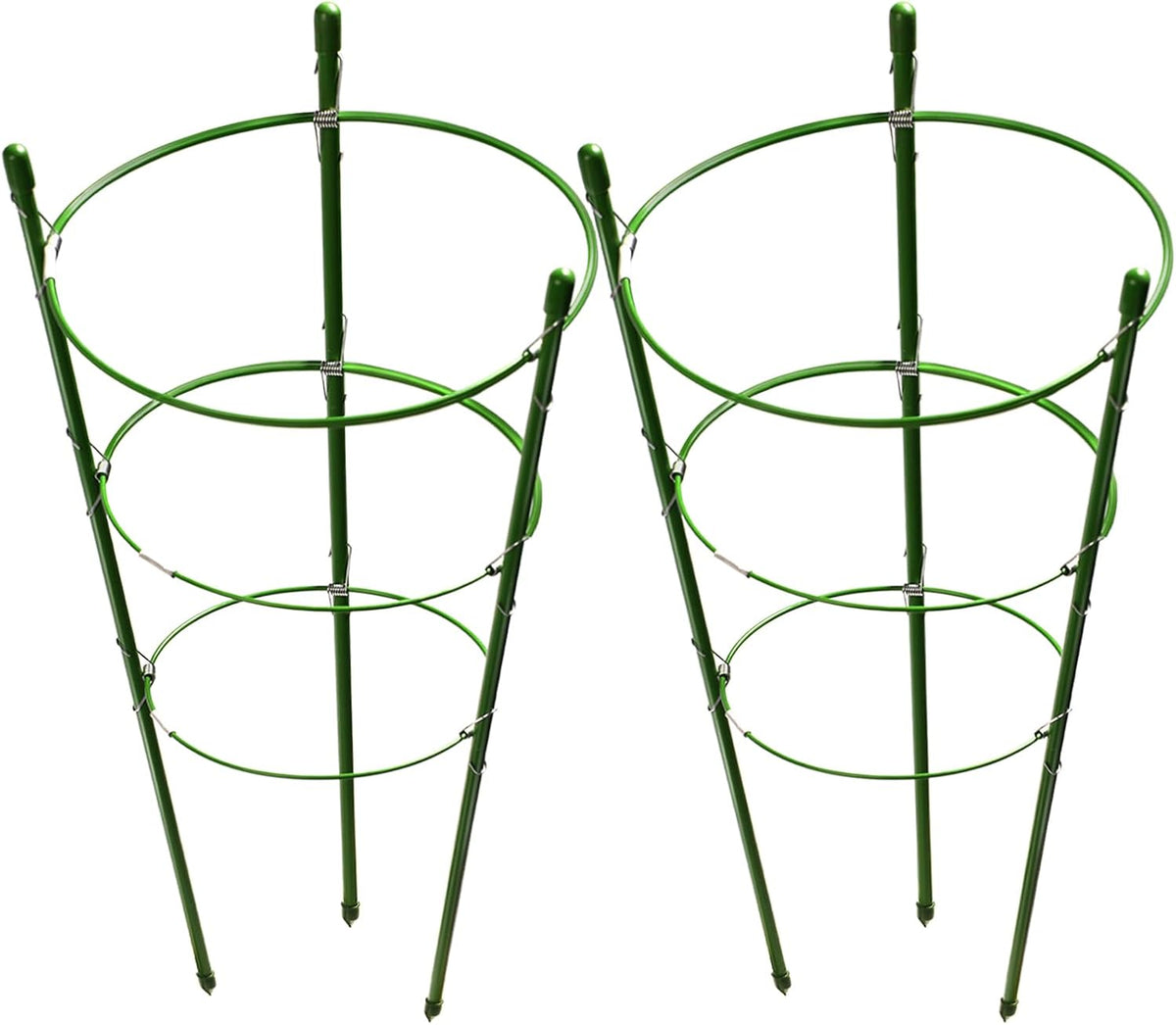 LEOBRO Tomato Cage, 2 PCS Plant Support Cage Rust Resistant Garden Ring Stake Plant Support for