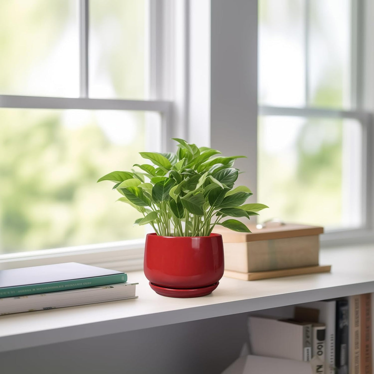 G EPGardening Ceramic Pots for Plants - 4 inch Succulent Pots Indoor Outdoor, Small Planter with