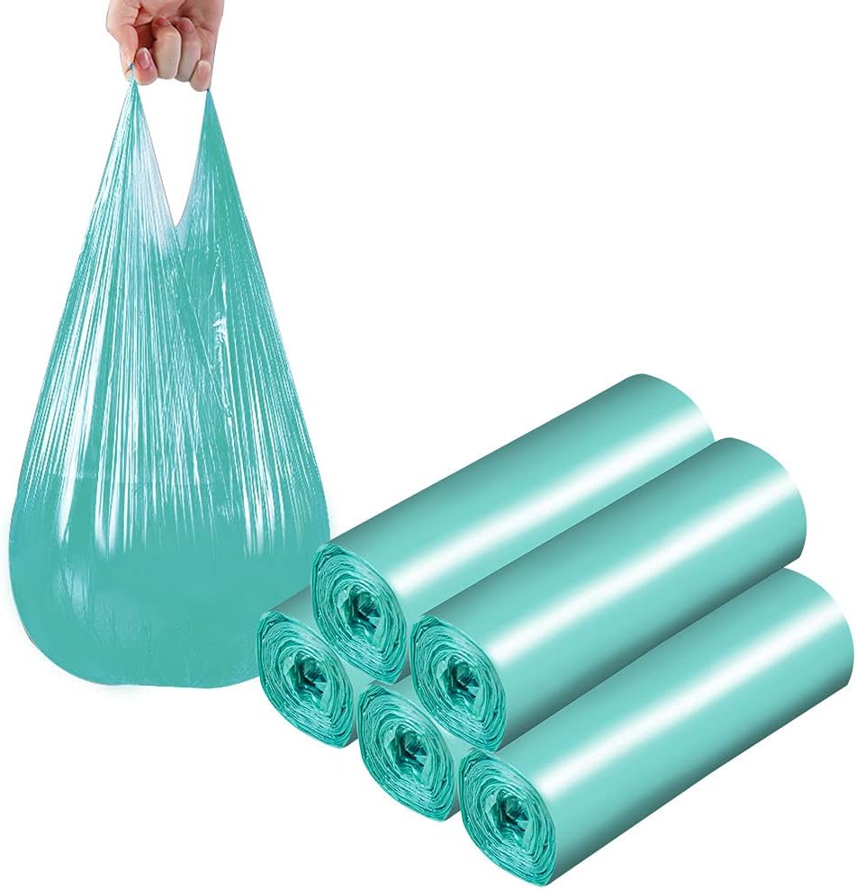 Trash Bags, 5 Rolls/100 Counts Small Garbage Bags for Office, Kitchen,Bedroom Waste Bin,Colorful