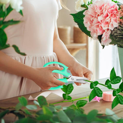12 Pcs Flower Scissors, Stainless Steel Floral Shear, Premium Garden Pruning Shears, Sharp Garden