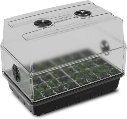 AC Infinity Humidity Dome, Heavy-Duty Germination Kit with 3 mm Thick Dome, Sturdy Drip Tray, 5x8