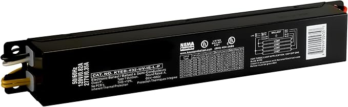 OHLECTRIC Replacement for Keystone KTEB-432-UV-IS-L-P 4 Lamp T8 Electronic Fluorescent Ballast with