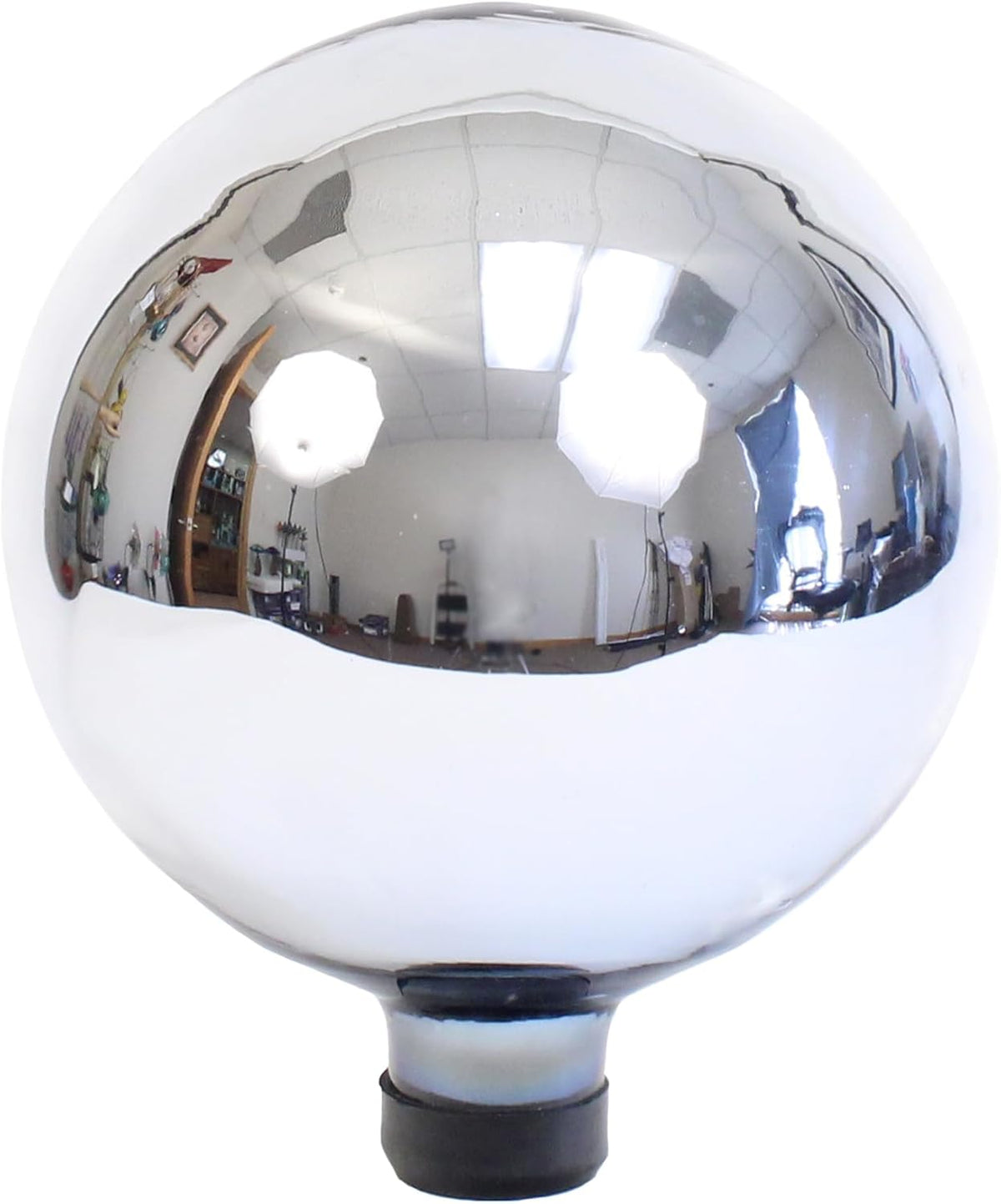 Echo Valley 8102 10-Inch Glass Gazing Globe, Silver