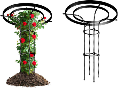 Mushroom Top Trellis for Climbing Plants Outdoor, 3.44FT Decorative Obelisk Plant Support with