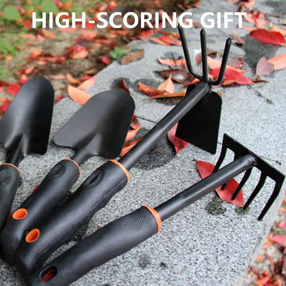 Large Garden Tool Set with Non-Slip Rubber Handle - 6 Piece Heavy Duty, Gardening Hand Tools