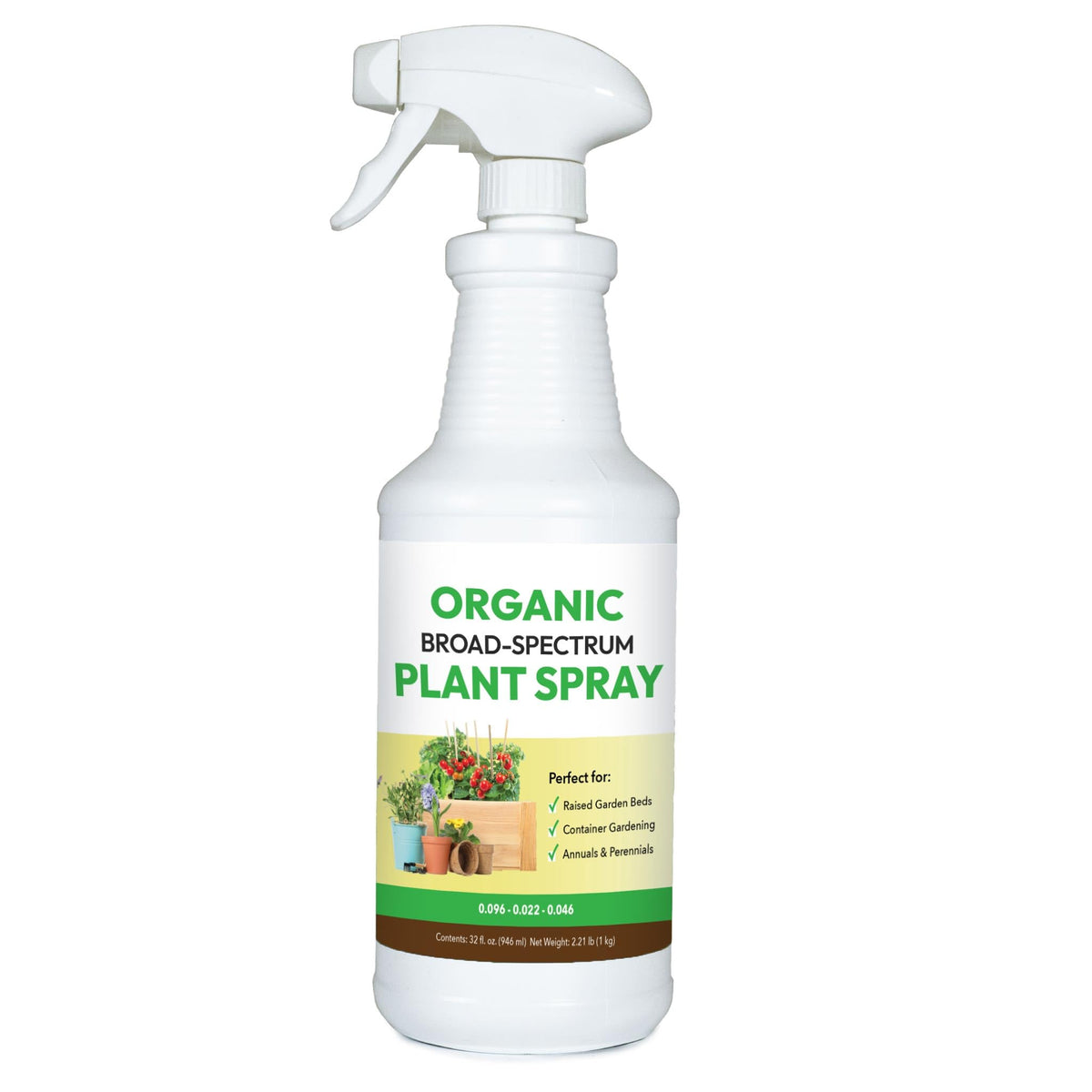 Organic Broad-Spectrum Plant Spray - Foliar Liquid Plant Food in a Spray Bottle for Outdoor