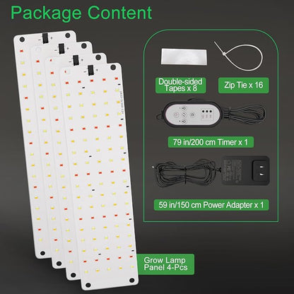 TONYFUL Grow Lights for Indoor Plants, 40W LEDs Plant Lights for Indoor Growing, 360 LEDs Full