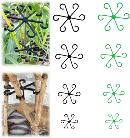 8 PCS Plant Stem Support, Plant Stakes for Indoor Plants Plant Clips for Climbing Plants, Plastic